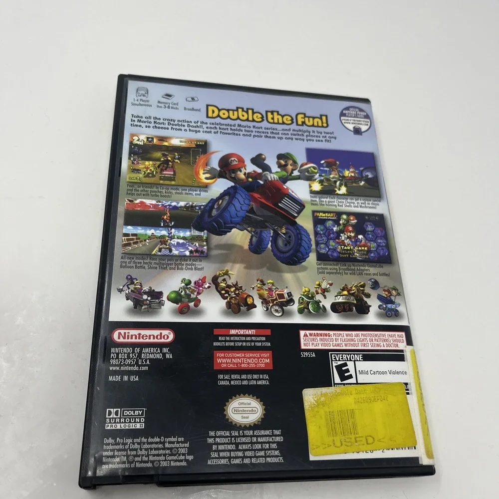 Mario Kart Double Dash Case Only | GameCube | No Game Disc Included